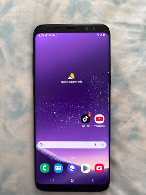 Samsung S8 Plus with TikTok app installed