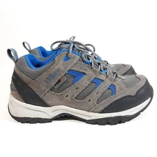 L.L Bean Sneakers Mens 7.5W Gray Blue Tek 2.5 Waterproof Hiking Trail Shoes EUC