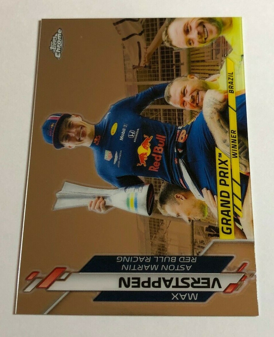 2020 Topps Chrome Formula 1 Racing MAX VERSTAPPEN Grand Prix Winner Brazil #152