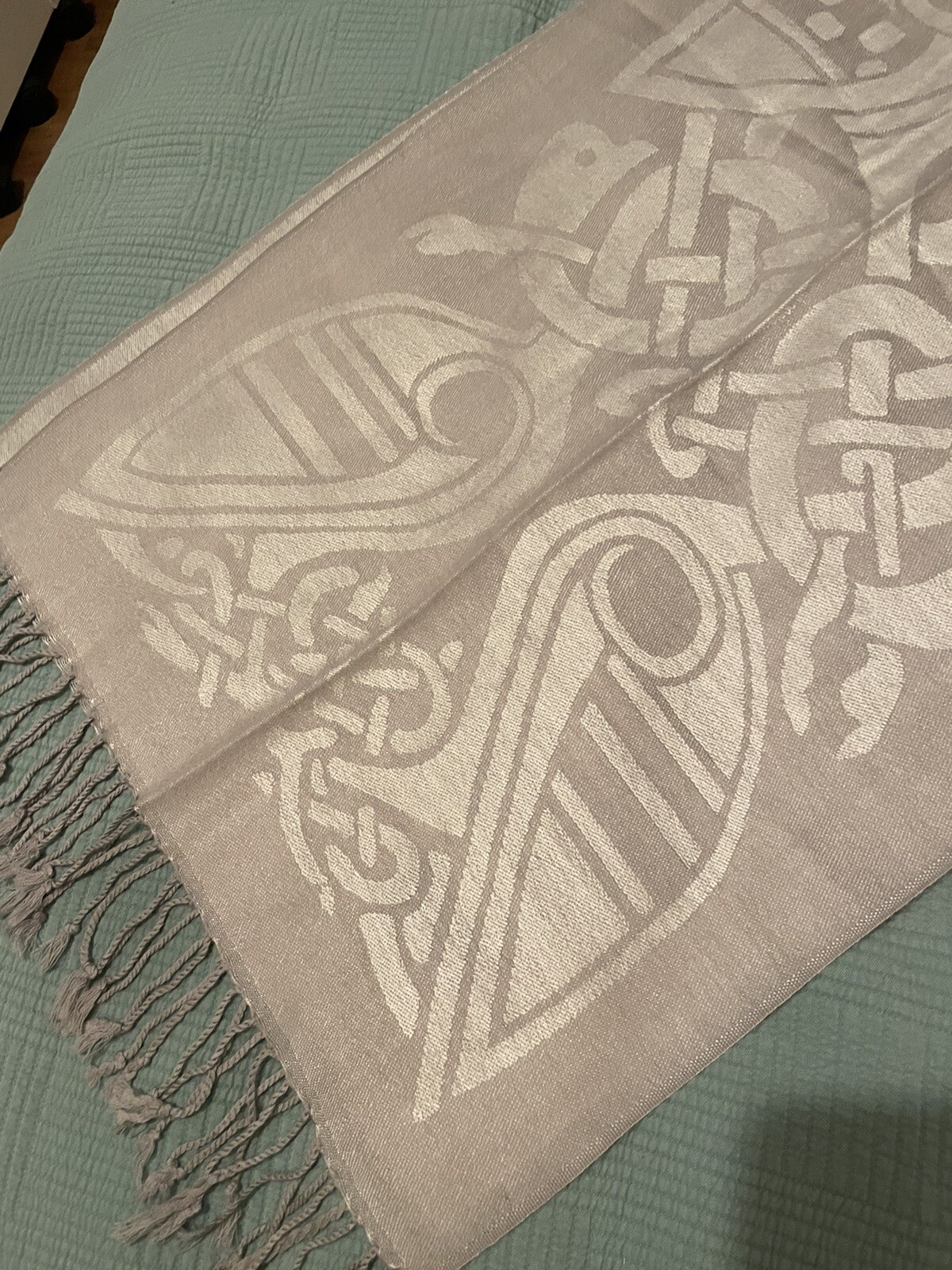 Patrick Francis Wool/Acrylic Reversible Scarf Mad… - image 4