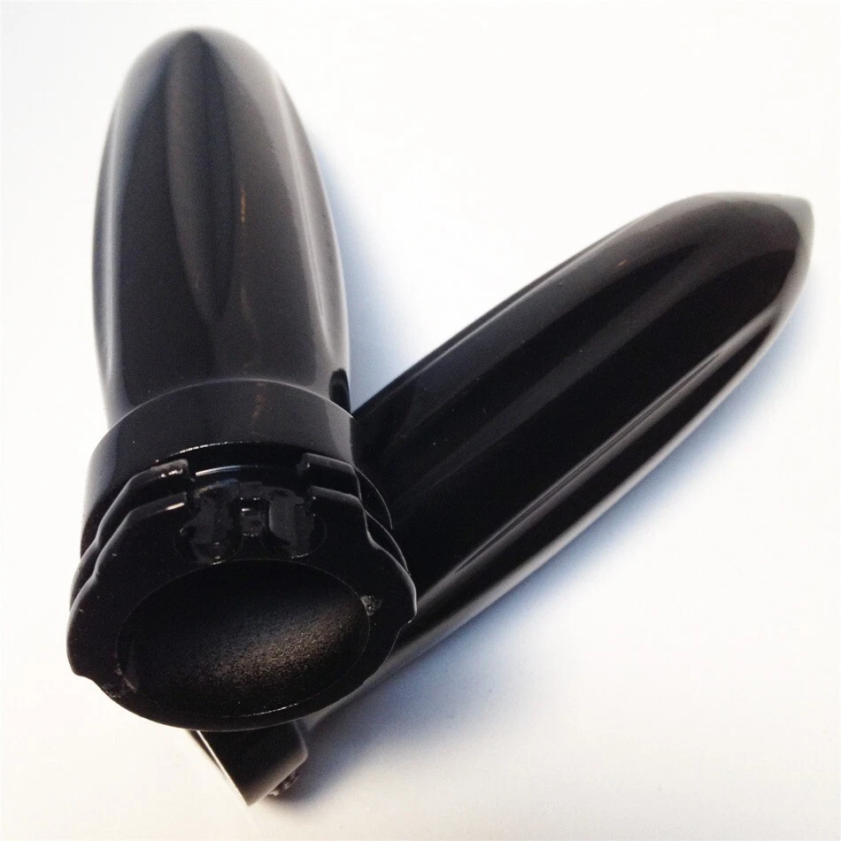 Empuñaduras de torpedo negras de 1" 25 mm para Harley FLSTSC Softail Springer Classic Foto 2 de 4