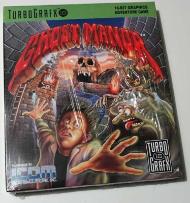 TurboGrafx 16 Ghost Manor NEC Game Cartridge *Original versiegelt