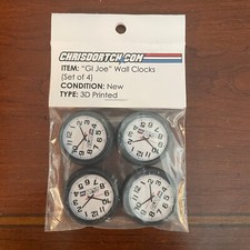 Custom Wall Clocks for GI Joe 3.75 1:18 Scale...