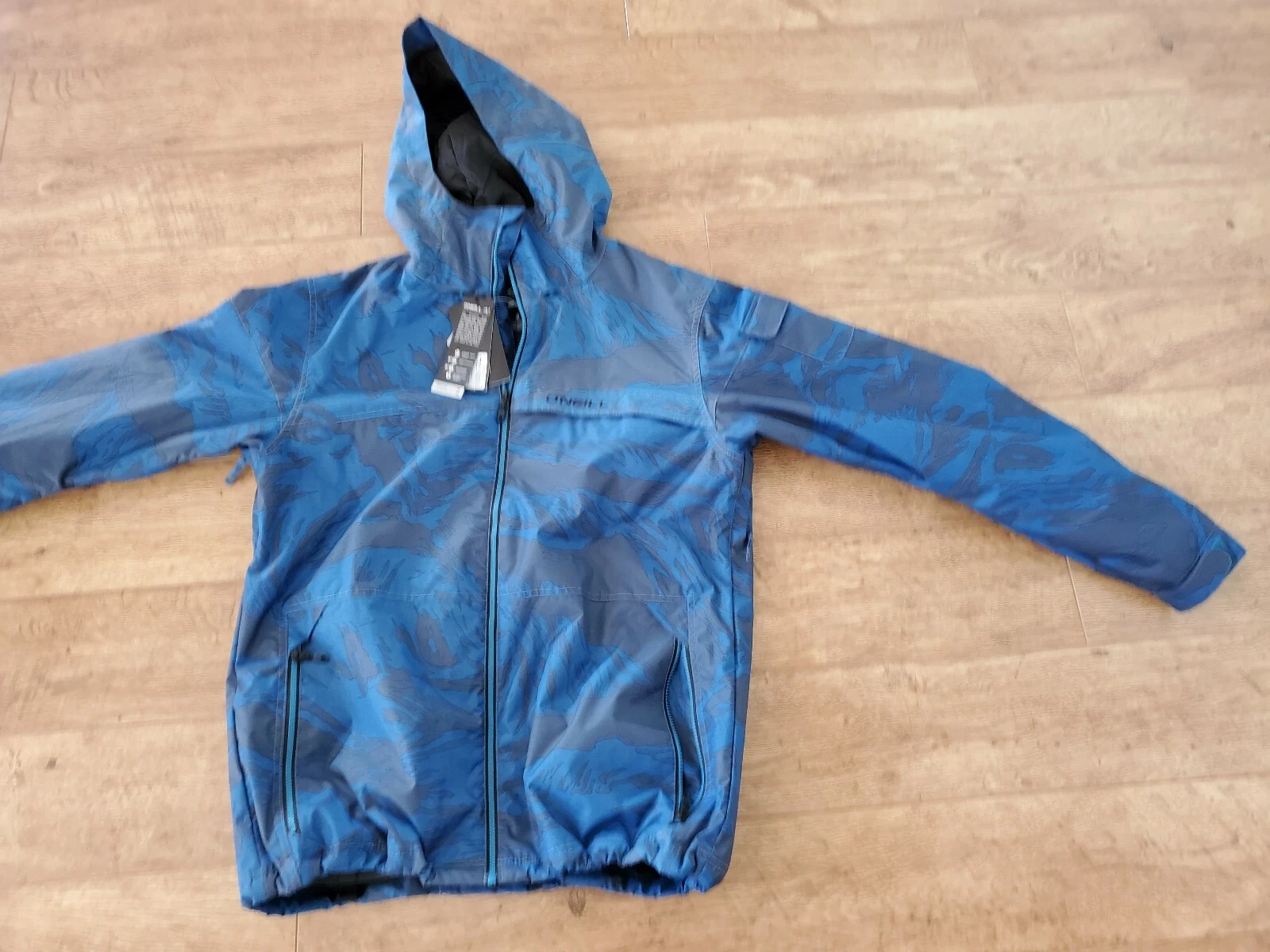 BNWT O'NEILL BLUE CAMO SKI/SNOW 8KMM & 8KGRS JACKET XL FREE P&P RRP £139.99