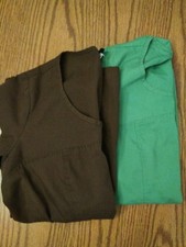 Cherokee workwear scrub tops xs lot