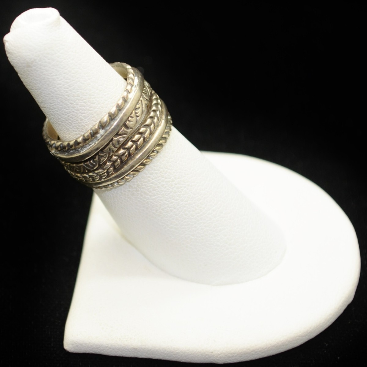 Sterling Silver Beautiful Wrapped Design Ring SZ 6.5 #FMA774 | eBay