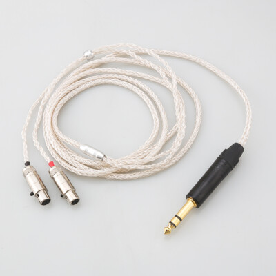 16core OCC Silver Plated Headphone Earphone Cable For Audeze LCD-3 LCD-2 LCD-X