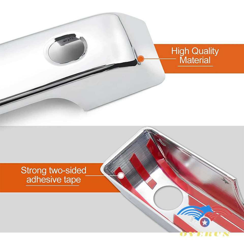 Chrome Door Handle Cover W/ Or W/O Smart Key - DH331 - Foto 6