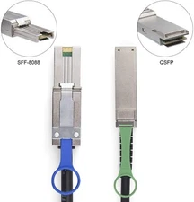 NEW 40G Cable QSFP（SFF-8436 ）to Mini SAS SFF-8088 for NetApp DS4243 DS4246 3.3FT
