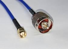 RG402 BLUE JACKET SMA Male to N Male Plug Pigtail flexible Jumper Cable USA