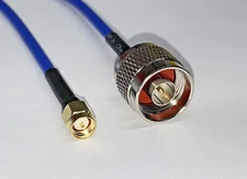 RG402 BLUE JACKET SMA Male to N Male Plug Pigtail flexible Jumper Cable USA