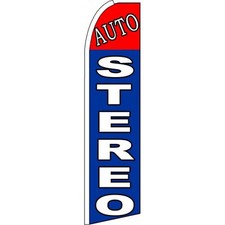 Auto Stereo 3 ft X 11 1/2 ft Swooper Flag Hardware Sold Separately 