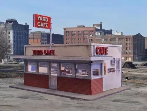 Blair Line (N-Scale) #1006 YARD CAFE/HIWAY CAFE Wood Laser Model Kit - Picture 1 of 8