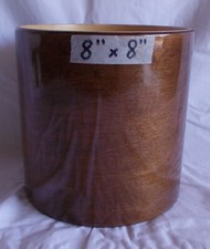 Fusto in Acero Maple 8" x 8" laccato lucido Noce Walnut tom tamburo percussione