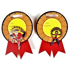 2 Disney Pins - Incredible Dad and Incredible Mom, Brand New