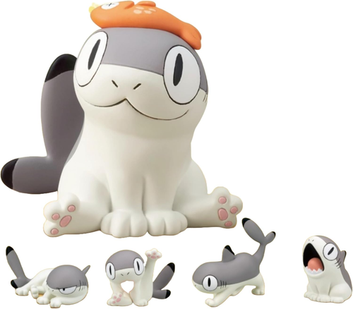 Shark Cat Figure Mascot Complete Set of 5 KITAN CLUB JAPAN 2025 Yogin NEW JP SF - 第 1/1 張圖片