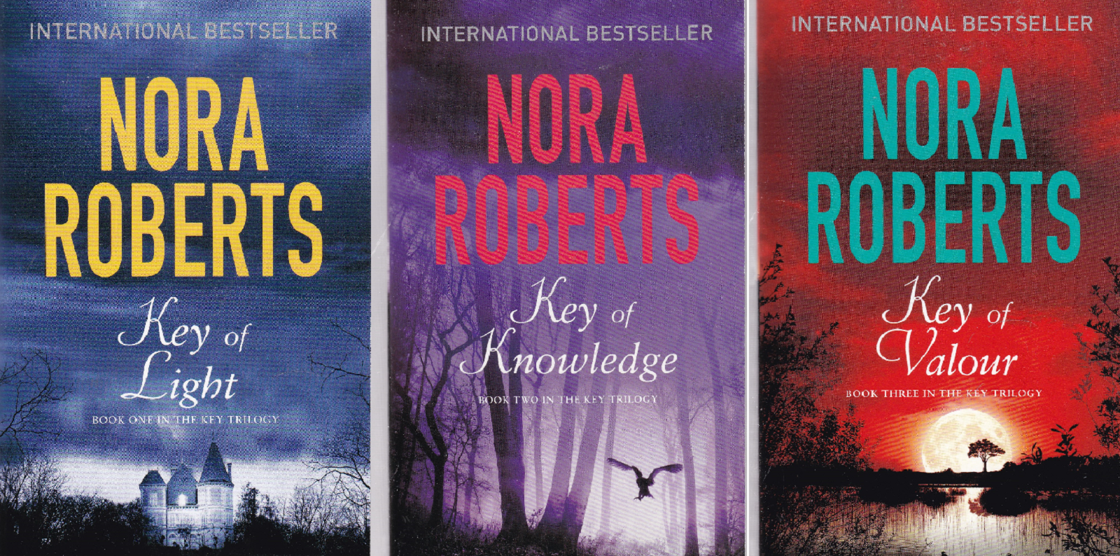 Nora Roberts The Key Trilogy 3 Book Set New Paperbacks Light Knowledge Valour