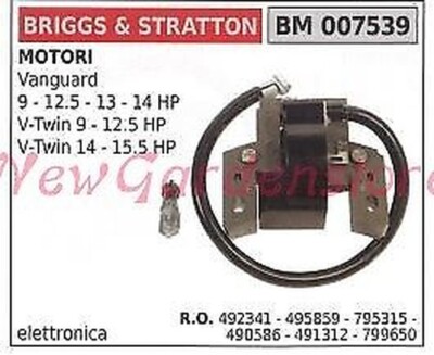ZÜNDSPULEN FÜR BRIGGS & Stratton 9HP-14HP Vanguard Engine 491312 490586