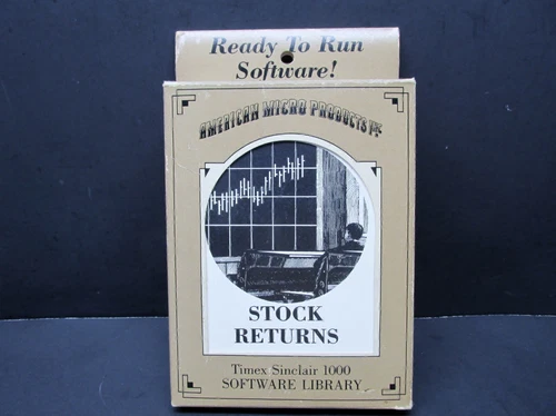 Stock Returns, Timex Sinclair 1000 & Sinclair ZX-81, AMPI 1983, CIB, Never Used