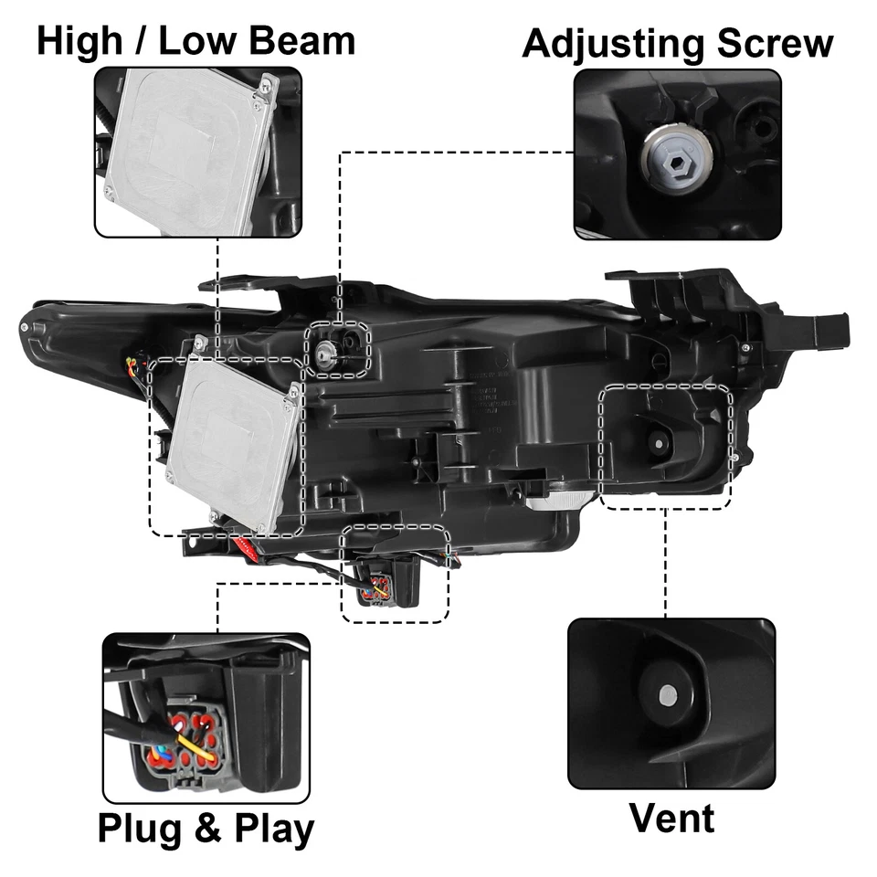 For 2019-2022 Mazda 3 LED Headlight Assembly W/O AFS Driver Left BCJH-51-030 OEM Foto 3 de 4
