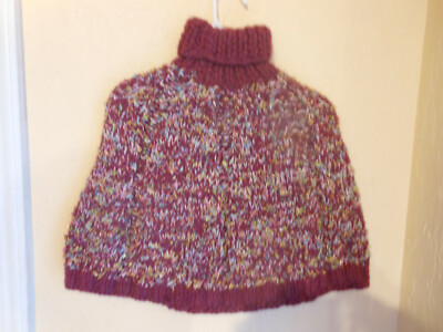 Child's Poncho - Size 5-6 Handmade