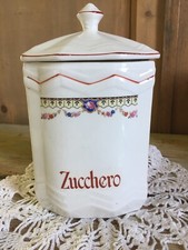 Antico Raro Barattolo Porta Zucchero Laveno Ceramica Revelli zuccheriera