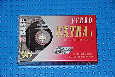 BASF  FE  FERRO EXTRA I   90   VS. II   BLANK CASSETTE TAPE (1) (SEALED)