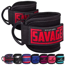 Ankle Strap for Cable Machine Attachments | Gym Ankle Brace for Kickbacks, Gl...