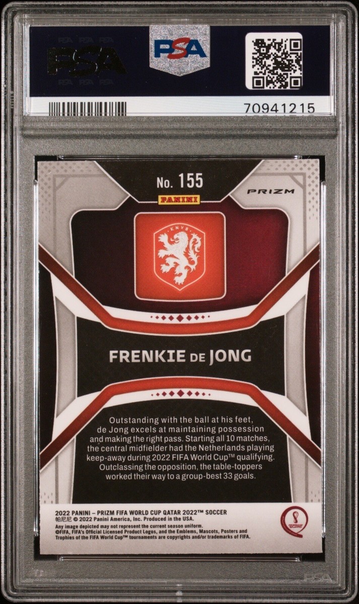 2022 PANINI PRIZM WORLD CUP QATAR ICE #155 FRENKIE DE JONG