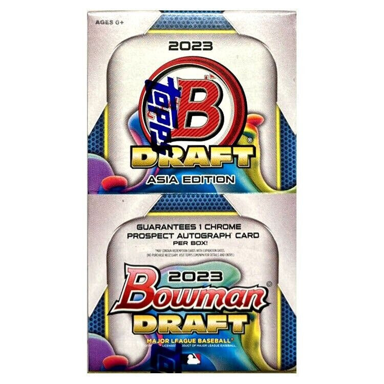 2023 BOWMAN DRAFT CHROME ASIA EDITION BASEBALL JUMBO HOBBY BOX (1 
