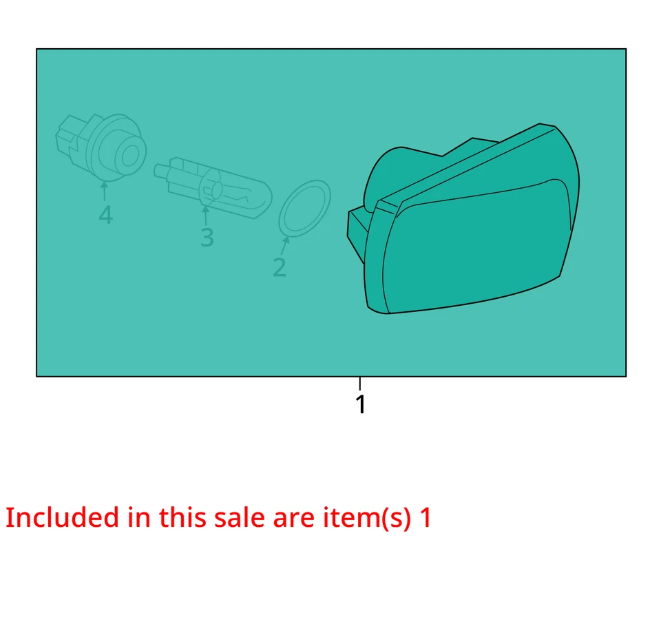 Только объектив SAAB 9-3 03-11 боковой габаритный фонарь крепление на крыло правая сторона левая 12777318 - Изображение 3 из 4