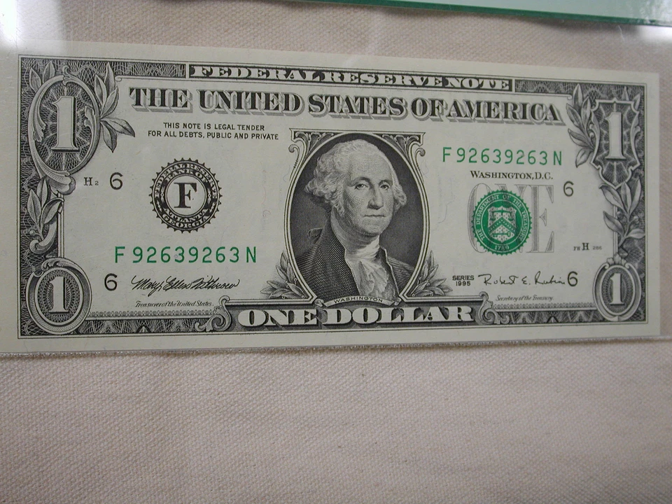 Radar Note 1995 Federal Reserve note PCCS Gem New 66PPQ 6409-9046 - Image 4 of 4