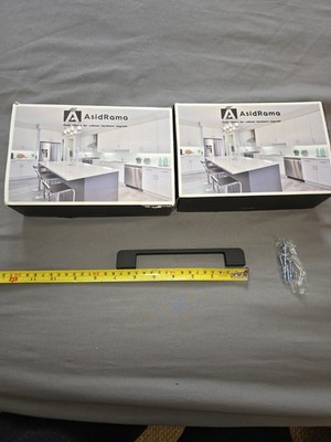 AsidRama Matte Black Cabinet Pull Handles 160mm Lot of 20 NEW