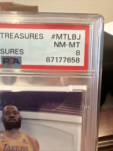 2022 National Treasures - LeBron James Material Treasures /99 PSA 8 GAME WORN 🔥 - Bild 10 von 14