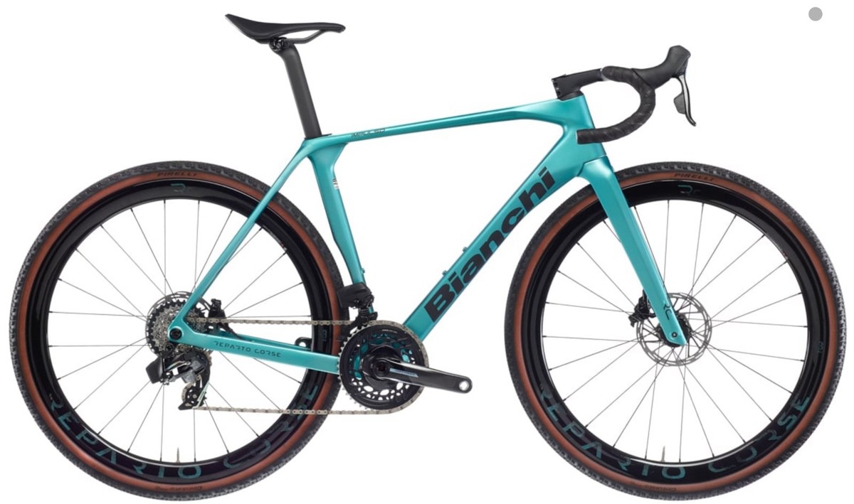 Bianch　iImpulso　チェレステsize57 Bianchi Impulso RC FORCE AXS Racing Gravel Celeste Metallic