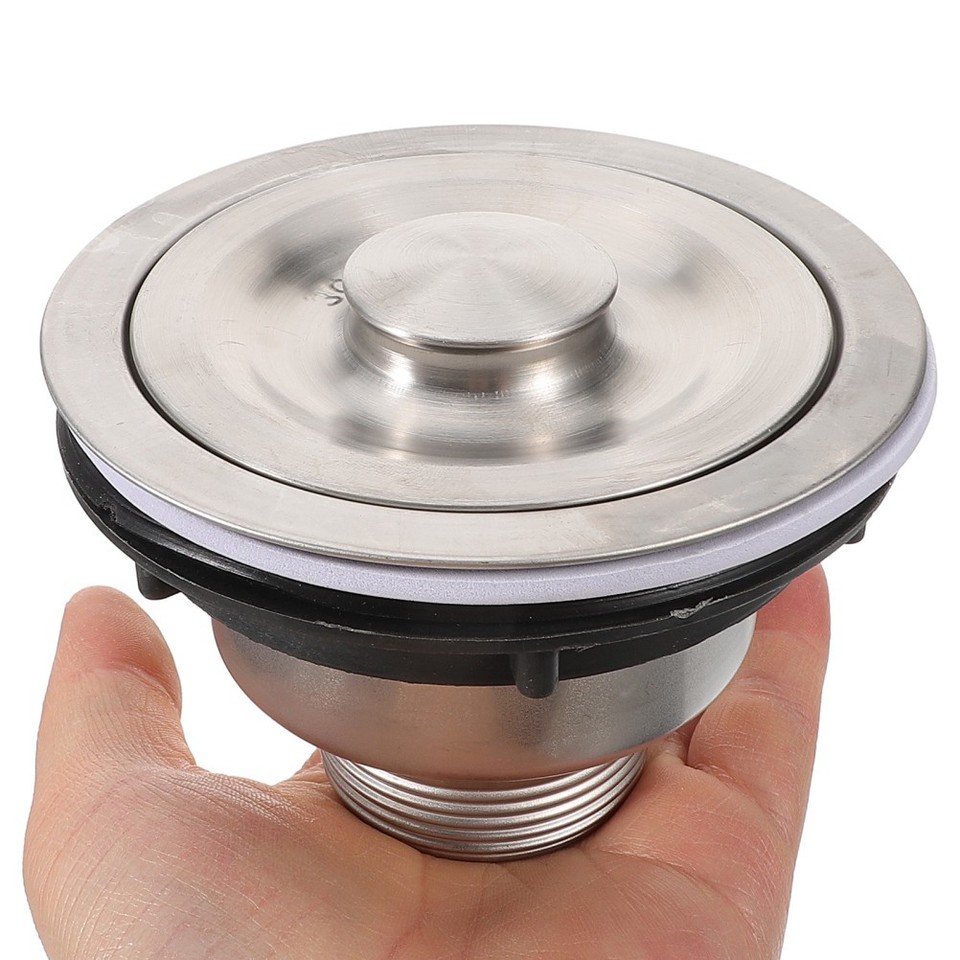 Kitchen Sink Strainer Set – Stainless Steel Deep Basket With Fine Mesh & Handle, Fits Most Drains