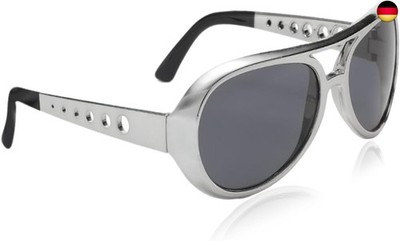 Fette Gangster Brille 70er 80er 90er Hustler Rapper Hiphop Kostüm Bad Taste Sonn