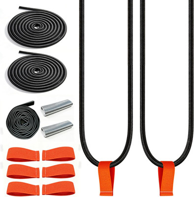 2PCS Heavy-Duty Replacement Wakeboard Tower Rack Bungee Cord Kit, Reinforced Ela