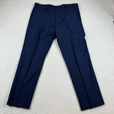 J.Crew Ludlow Pants Mens Size 34x30 Blue Slim Fit Wool Blend Dress Suit - Image 1 of 4