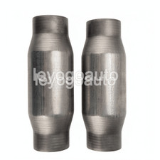 2xnew Universal 3 Catalytic Cat Converter High Flow T409 Stainless Steel 410300