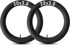 2 PCS 20X3.0 Bike Tube 20X3 Bike Inner Tube with Schrader Valve for 20 Inch Bike