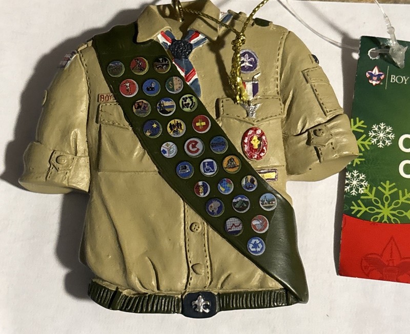 Kurt Adler Boy Scouts Of America Shirt With Sash Ornament - Eagle Scout 
