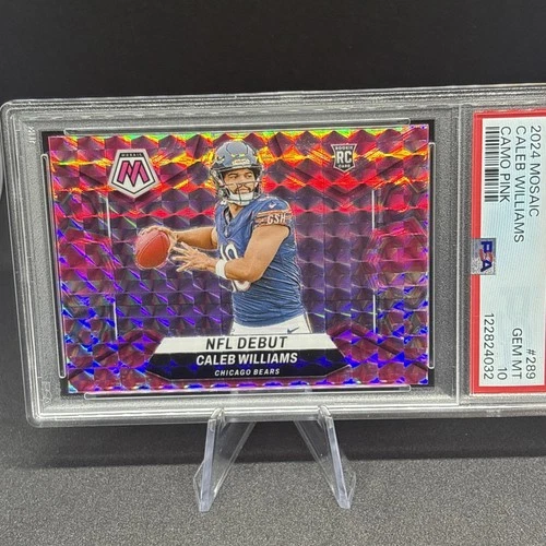 2024 Panini Mosaic NFL Caleb Williams Camo Pink (RC) PSA 10 #289 💎