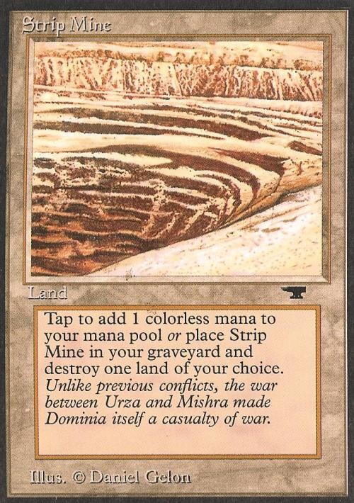 Strip Mine (No Sky, No Tower) - Heavy Play MTG Antiquities