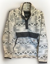 Carhartt Women's Relaxed Fit Fleece Pullover Snap Sherpa Aztec Size XL 16-18