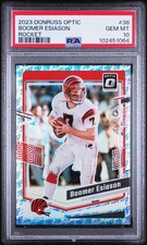2023 Panini Donruss Optic - Boomer Esiason #38 Rocket Prizm PSA 10 Pop 1