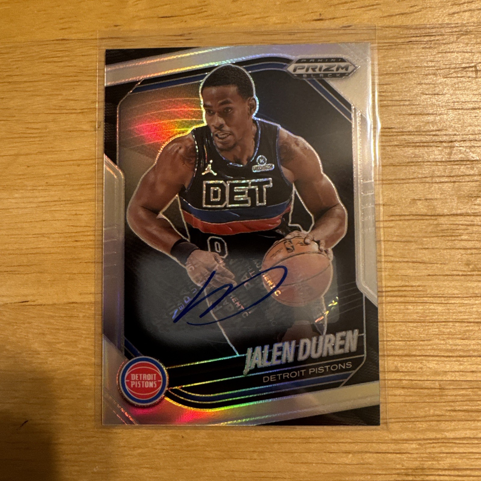 2024-25 Panini Prizm Black - Jalen Duren #190 Silver Prizm Autographs (AU)
