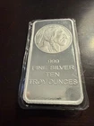 BUFFALO INDIAN HEAD .999 FINE SILVER TEN TROY OUNCES SILVER BAR Sealed