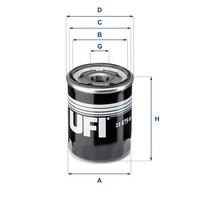 ÖLfilter UFI 23.479.00 Anschraubfilter FüR Colt Mitsubishi Lancer CZC Smart 6 8