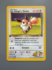1st Edition Lt. Surge's Eevee 51/132 - Gym Challenge - Uncommon - Pokemon - LP on eBay